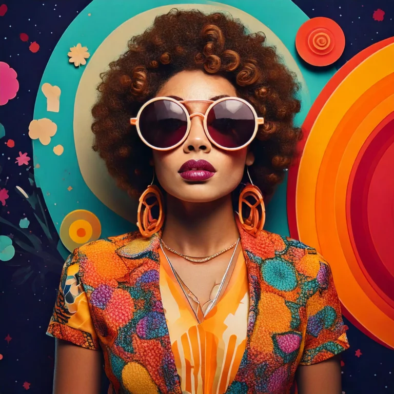 Modèle Maximalisme Retro Funky